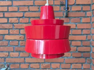 Knaldrød klassisk retrolampe 
