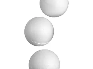 Kugle, diam. 5 cm, hvid, 50stk./ 1 pk.