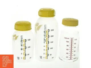 Medela modermælkflasker i glas med låg (str. 120 ml., 150 ml. 250 ml)