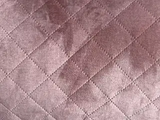 Ottoman/Puf i velourstof rosa Ø75 centimeter x40 c