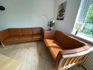 Læder sofasæt fra danske Stouby