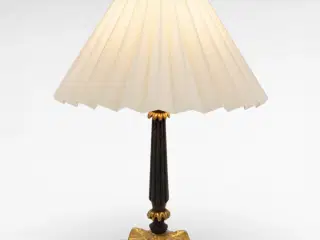 Vintage sort/guld sengelampe 1940-60