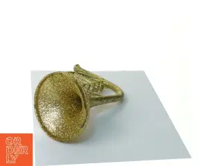 stor Trompet i guld , julepynt (str. 20 x 14 x 8 cm)