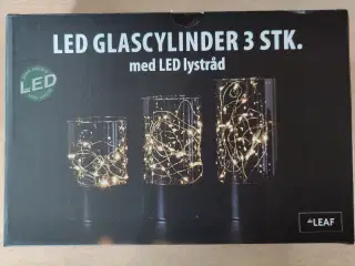 Glascylinder lys