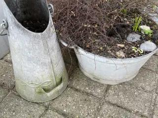 Zink balje og zink spand