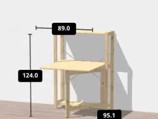 Ikea ivar skrivebordsreol