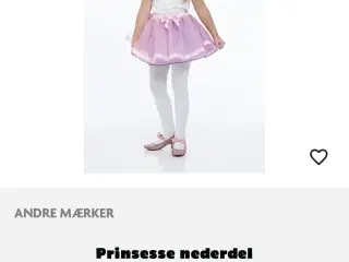 Prinsesse nederdel str 104-116