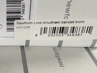 Newform line m/udtræk børstet krom