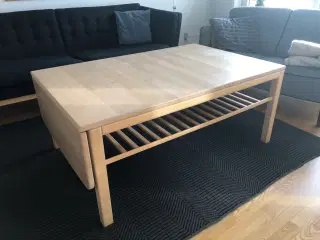 Sofabord m hylde og klap
