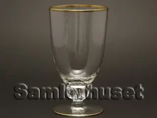Lyngby Ølglas. H:138 mm.