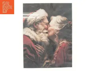 Juleplakat med julemand (str. 39,5x30 cm)