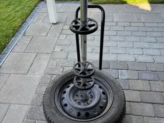 Reservehjul og hjulvogn