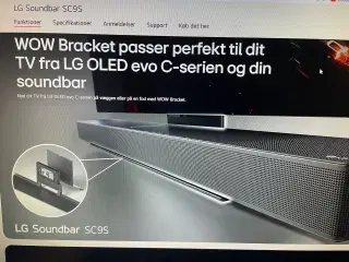 Lg Soundbar beslag for C serie 