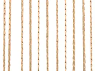Trådgardiner 2 stk. 140 x 250 cm beige