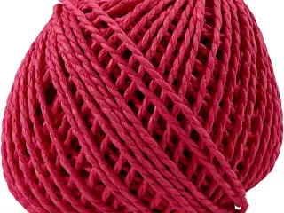 Papirgarn, tykkelse 2,5-3 mm, pink, 150 g, 40m/ 1 ngl.