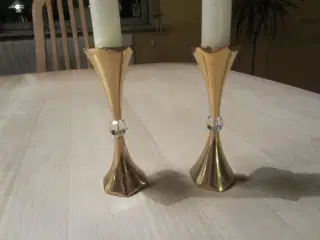2 stk. Lysestager med dråbe Design Asmussen