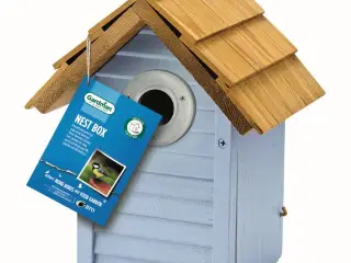 Redekasse / Fuglehus “Beach Hut” i Blå.  FSC-cert.