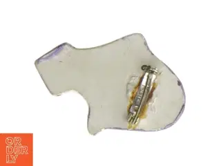 Art Deco Damehoved med Hat Broche fra Knorr (str. 5 x 4 cm)