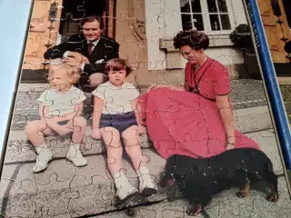 Retro puslespil med Dronning Margrethe, 