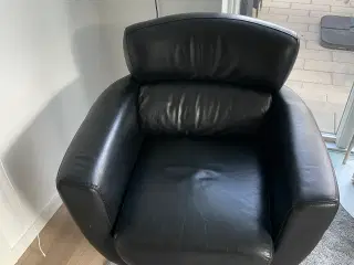 Sorte Lænestole med drejefod