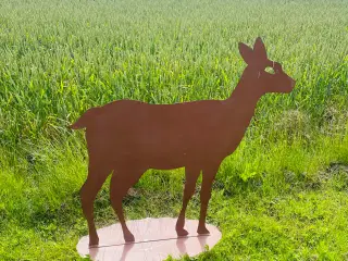 Havefigur i rustlook bambi