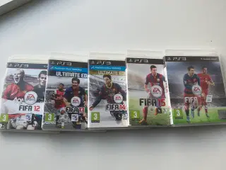 5 stk. FIFA spil til PS3