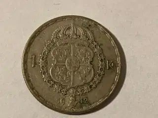 1 Krona 1942 Sweden - Silver