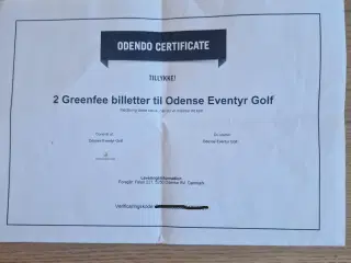 Greenfee billetter til Odense Eventyr Golfklub