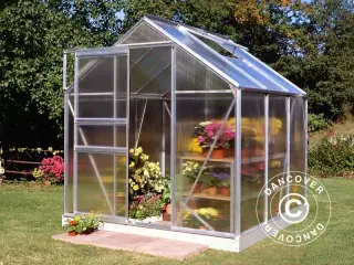 Drivhus polycarbonat Halls Popular 3,8m², 1,93x1,9