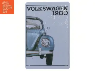 Vintage Volkswagen 1200 skilt (str. 30x20 cm)