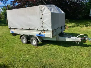 Nysynet 750kg. Variant høj presenning trailer sælg