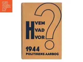 Hvem Hvad Hvor 1944 af &lt;Ukendt< (Bog)