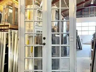 Original terrassedør m. karm og overstykke