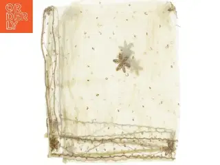 Dekorativ vintage transperant dug  med broderi (str. 87x99 cm)