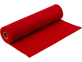 Hobbyfilt Gl. Rød 45 cm x 5 m - 1,5 mm Tykkelse