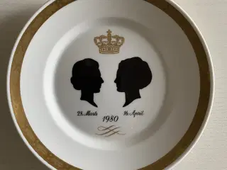 Jubilæumsplatte, Royal Copenhagen1980