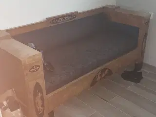 Antik Slagbænk med bord