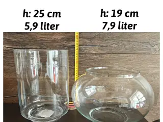 Glas bowle til guldfisk eller dekoration