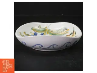 Håndmalet keramik fad (str. 17,5 x 17,5 cm)
