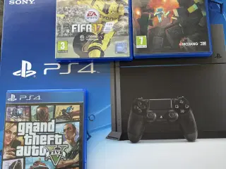 Flot PlayStation 4 med 2 controller