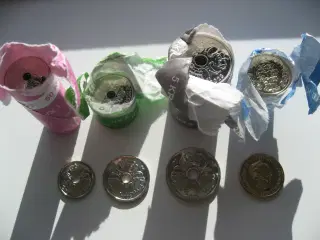 Nye/Unc 2023 mønter 1.2,5,10 kr alle fra rulle