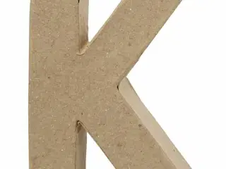 Håndlavet Bogstav K i Papmaché - 10 cm