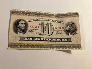 10 Kroner 1971 Erstatningsseddel