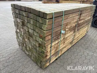 Trykimprægnerede stolper 168 styk