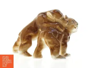 Porcelænsfigur af to legende brune bjørne (str. 19 x 13 x 13 cm)