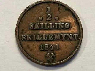 1/2 Skilling Norge 1841