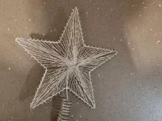 Sølv jule stjerne
