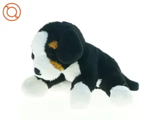 Sort og hvid bamsehund plysdyr (str. 39 cm)