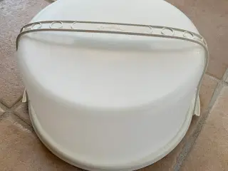 Tupperware lagkagefad med låg og hank 