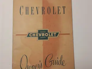 Chevrolet Original Instruktionsbog på Engelsk (Ame
